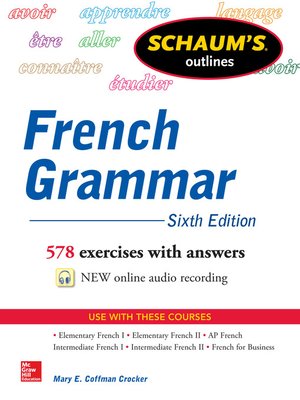 cover image of Schaum's Outline of French Grammar